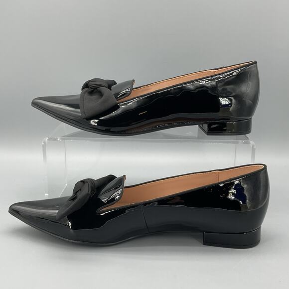NEW Bandolino Women’s Auggie Bow Pointed Toe Tailored Loafers Black Size 8.5M - Picture 2 of 10